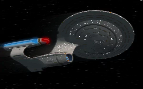  U.S.S. Enterprise D at warp