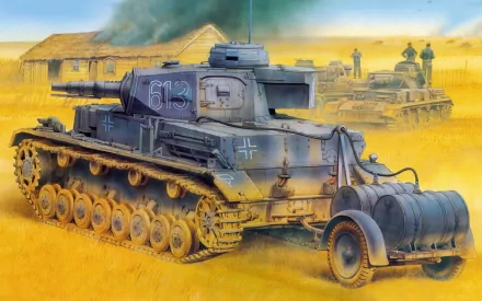  Panzer IV with the Short 75mm gun, carrying extra fuel