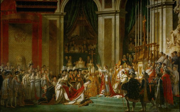 Artistic Coronation Of Napoleon Napoleon Crown Painting HD Wallpaper | Background Image