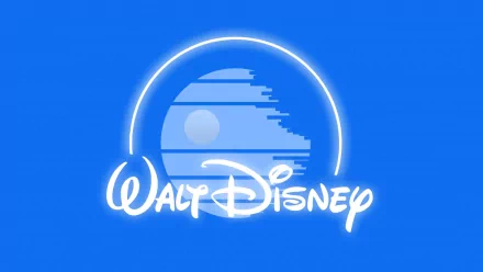 HD PC desktop wallpaper featuring the Walt Disney logo with a blue background, styled with a movie-inspired glowing circle design.