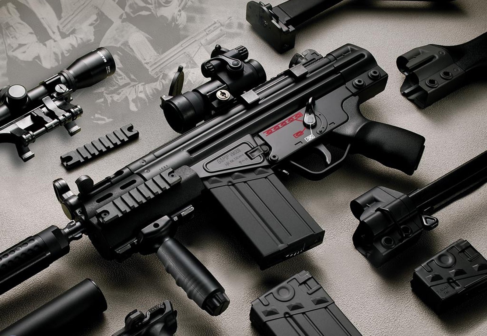 HD Assault Rifle Arsenal: Precision Firepower in Man-Made Design ...