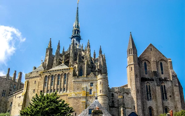 religious Mont Saint- Michel HD Desktop Wallpaper | Background Image