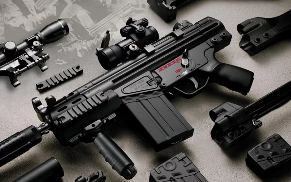 man made assault rifle HD Desktop Wallpaper | Background Image
