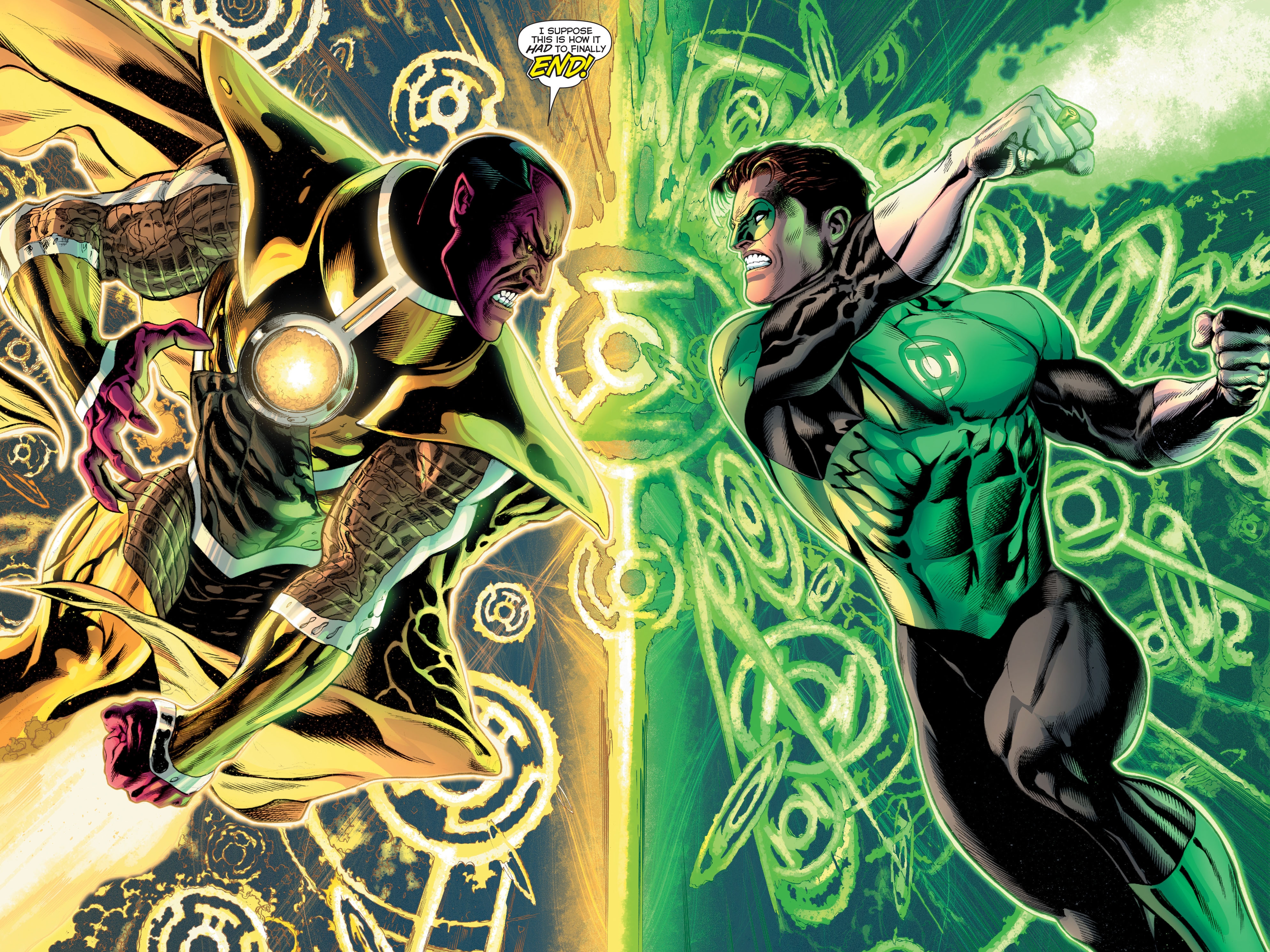 yellow lantern oath wallpaper