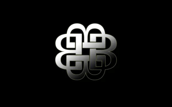 A sleek, high-definition desktop wallpaper featuring the iconic logo of Breaking Benjamin against a solid black background, embodying the band's powerful musical presence.