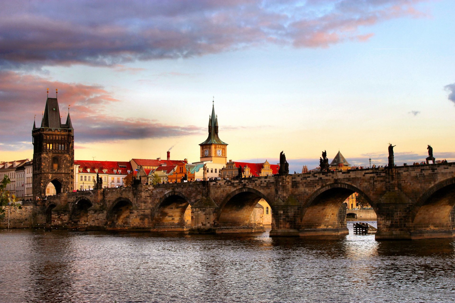 Download Man Made Charles Bridge HD Wallpaper