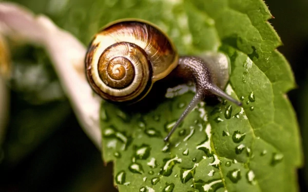 Animal snail HD Desktop Wallpaper | Background Image