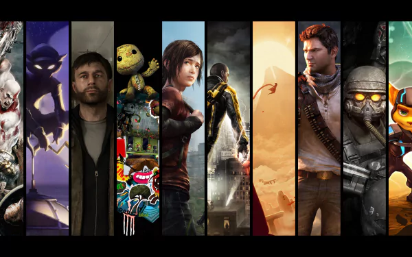 video game crossover gaming character HD Desktop Wallpaper | Background Image