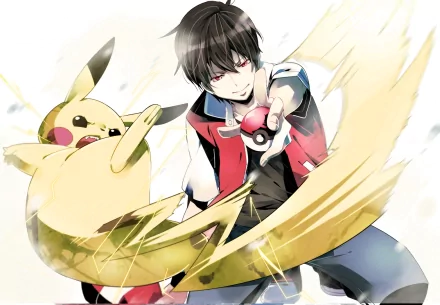 Red (Pokémon) Pikachu video game Pokemon: Red and Blue HD Desktop Wallpaper | Background Image