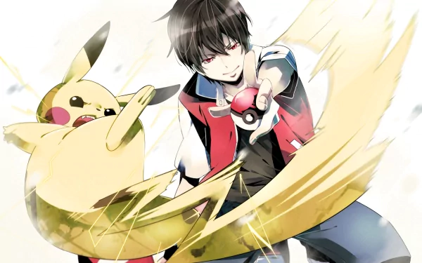 Red (Pokémon) Pikachu video game Pokemon: Red and Blue HD Desktop Wallpaper | Background Image