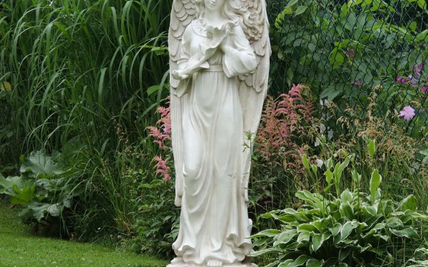 statue man made angel statue HD Desktop Wallpaper | Background Image