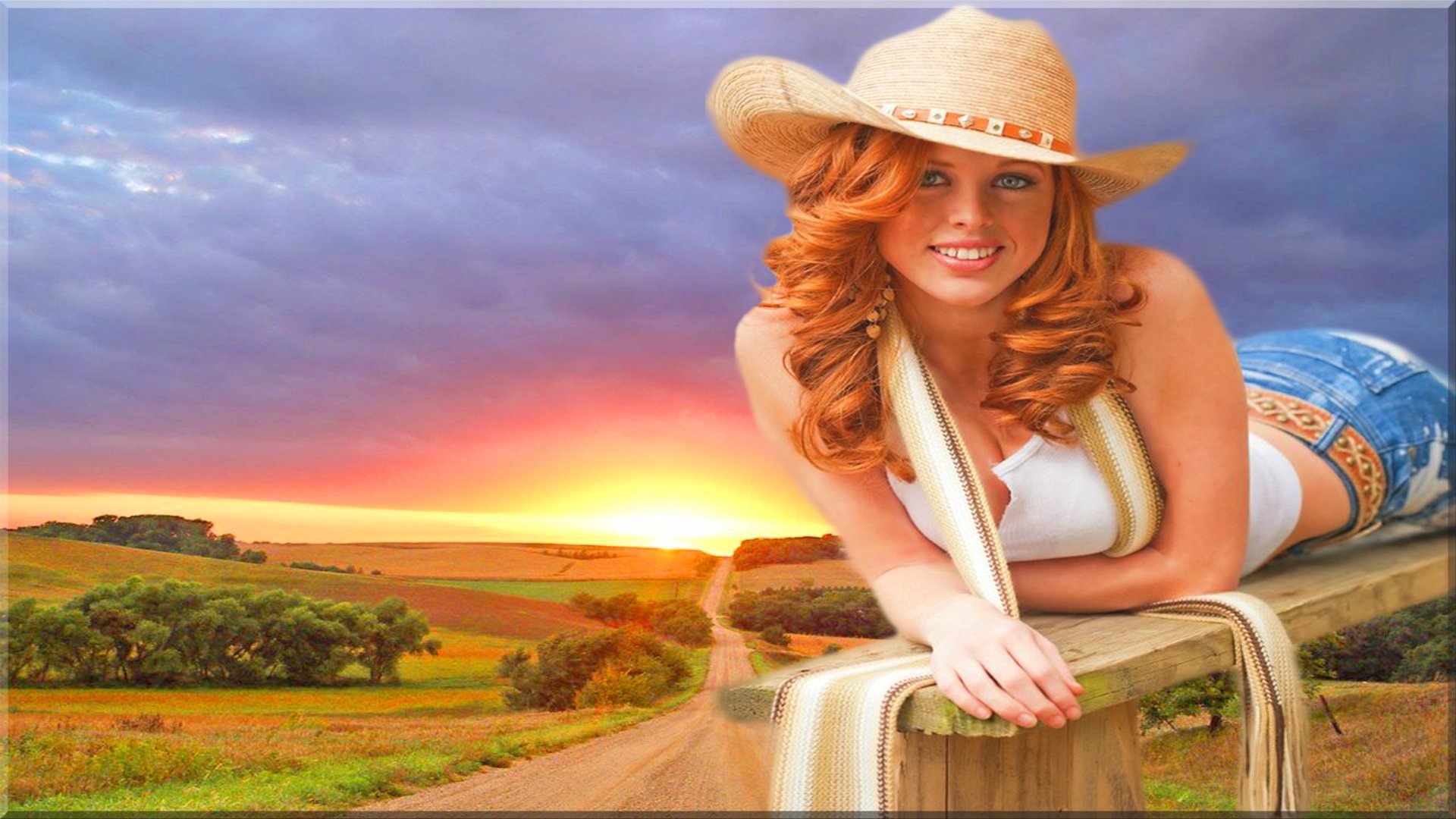 Cowgirl Full Hd Wallpaper And Background Image 1920x1080 Id 418673