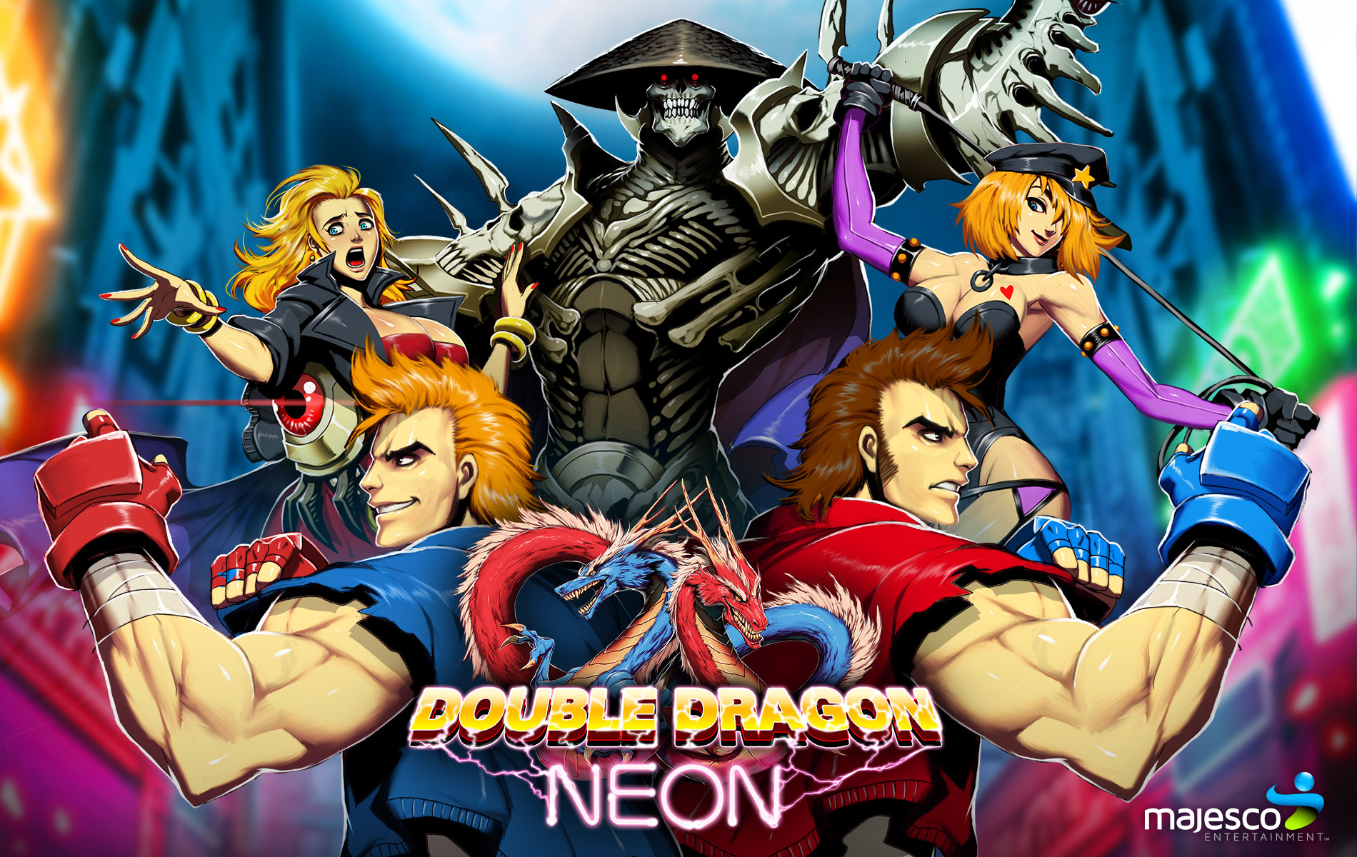 Video Game Double Dragon Neon HD Wallpaper | Background Image