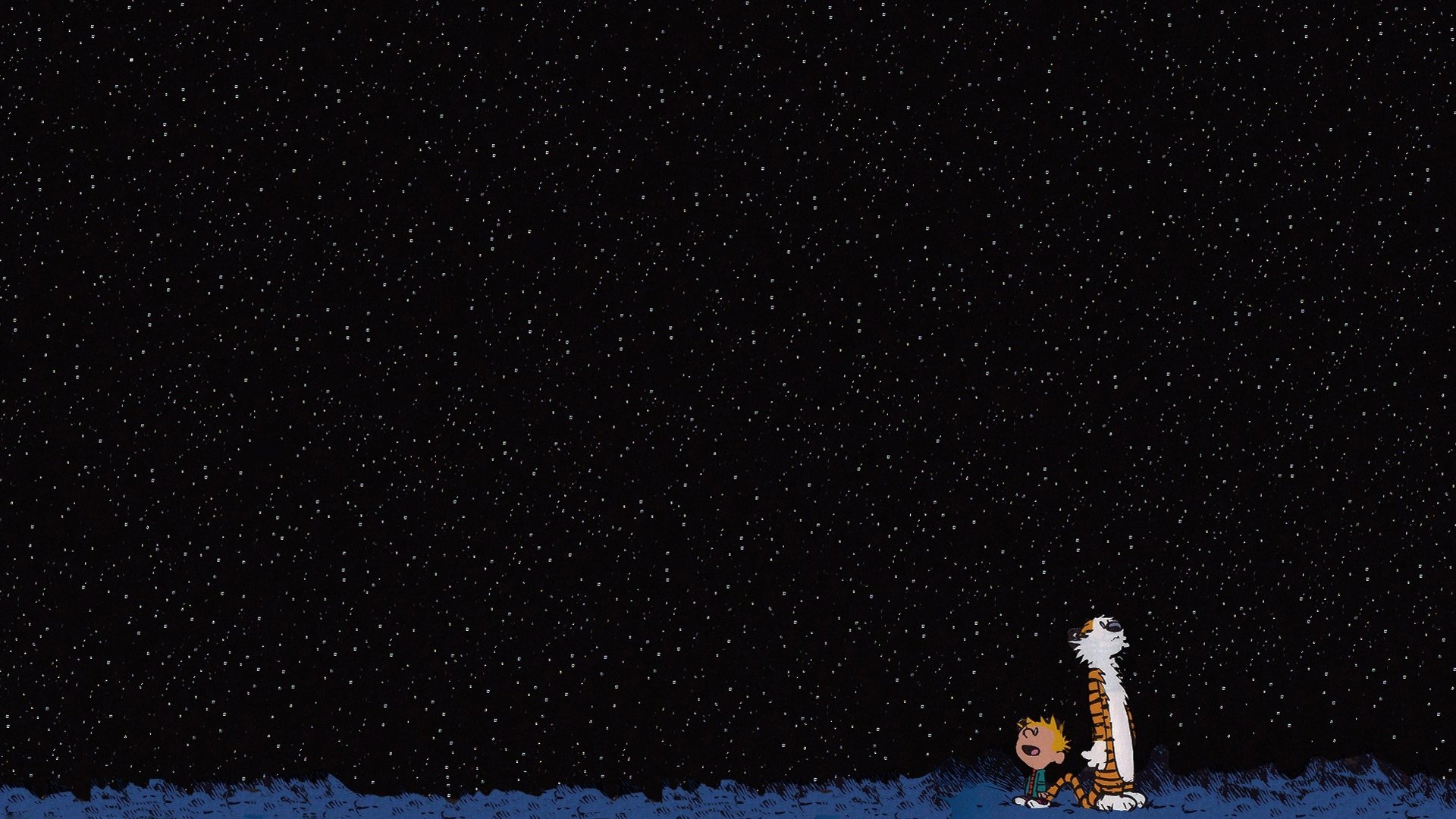 Download Star Cartoon Comic Calvin & Hobbes HD Wallpaper