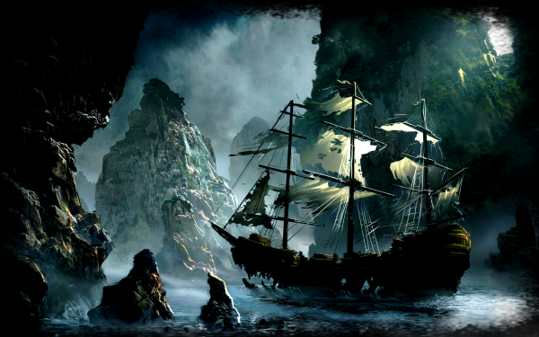 Fantasy Ship Sailboat HD Wallpaper | Background Image