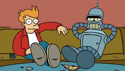 Fry (Futurama) Bender (Futurama) robot Sci Fi TV Show Futurama HD Desktop Wallpaper | Background Image