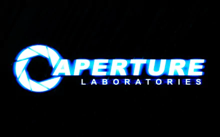  Aperture Logo Rain