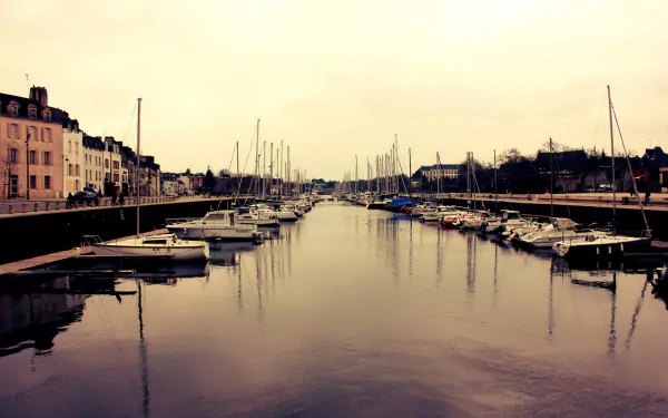 man made harbor HD Desktop Wallpaper | Background Image