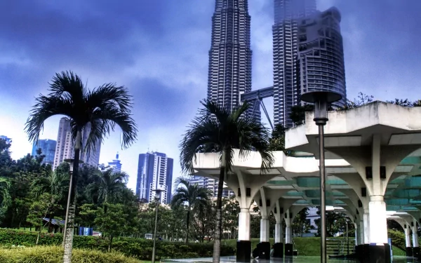 man made Petronas Towers HD Desktop Wallpaper | Background Image