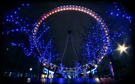 man made ferris wheel HD Desktop Wallpaper | Background Image