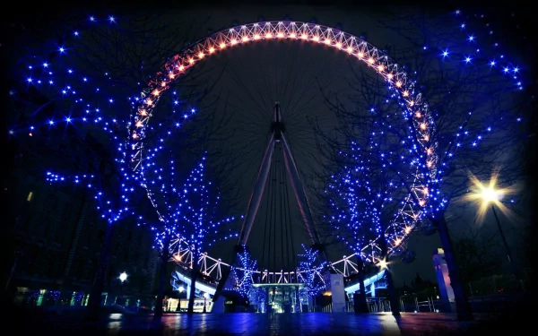 man made ferris wheel HD Desktop Wallpaper | Background Image