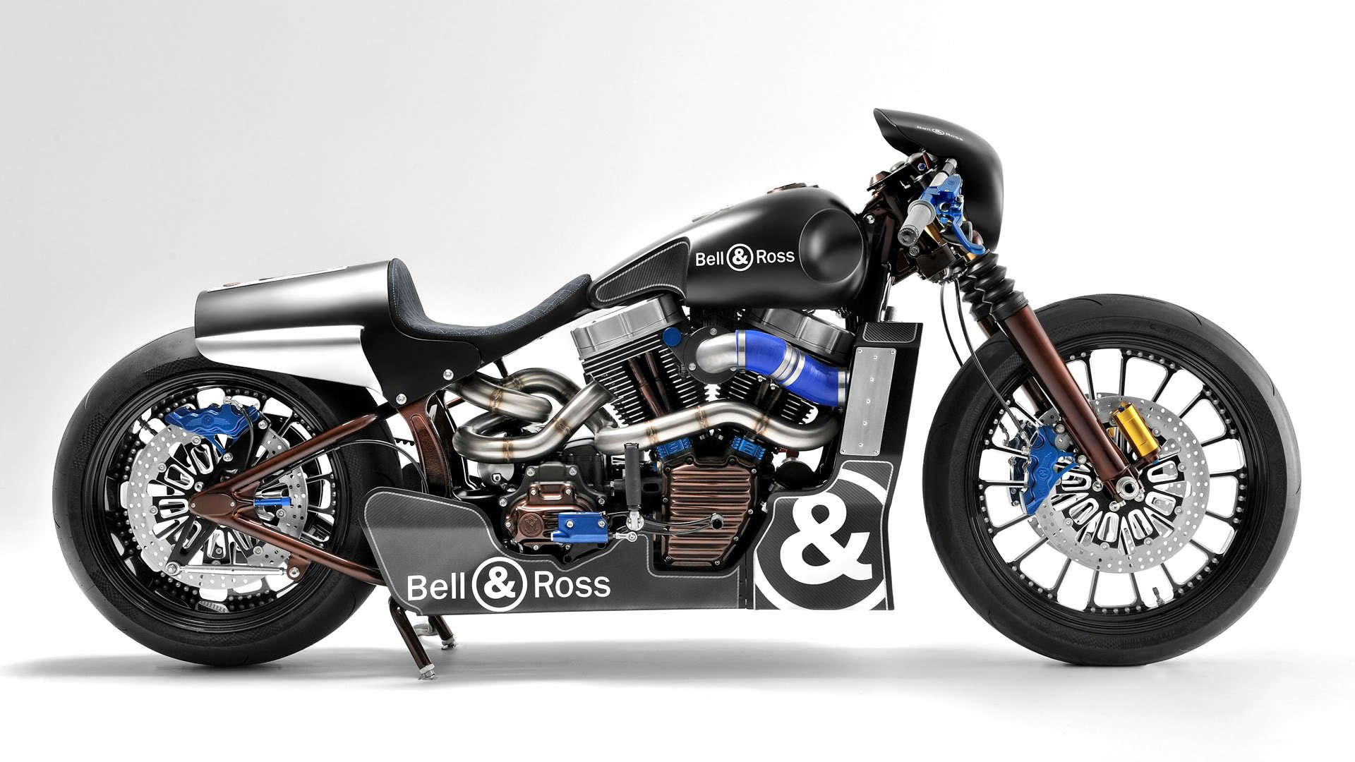 A sleek Harley-Davidson motorcycle with a minimalist design and bold branding, showcased as a high-quality HD PC desktop wallpaper and background.