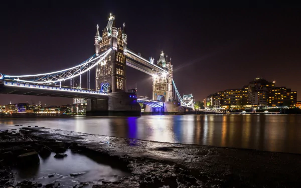 man made Tower Bridge HD Desktop Wallpaper | Background Image