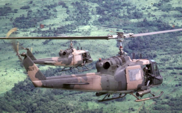 military Bell UH-1 Iroquois HD Desktop Wallpaper | Background Image