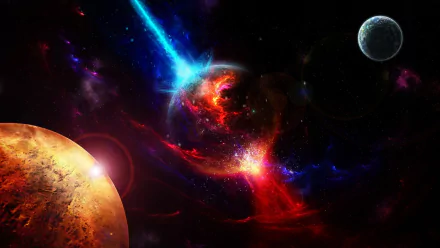 Sci Fi explosion HD Desktop Wallpaper | Background Image