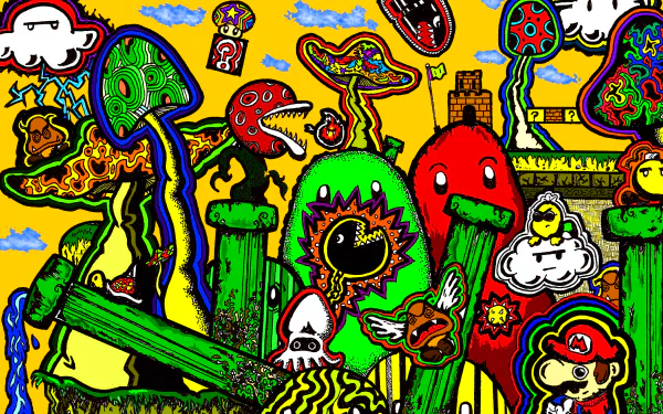 artistic psychedelic HD Desktop Wallpaper | Background Image
