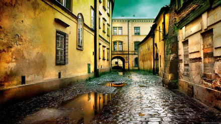 road man made alley HD Desktop Wallpaper | Background Image