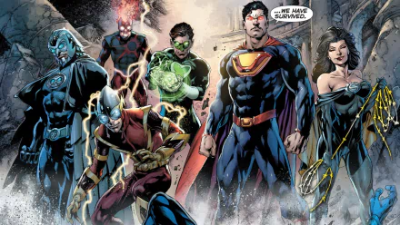Wonder Woman Superman Green Lantern Comic Forever Evil HD Desktop Wallpaper | Background Image