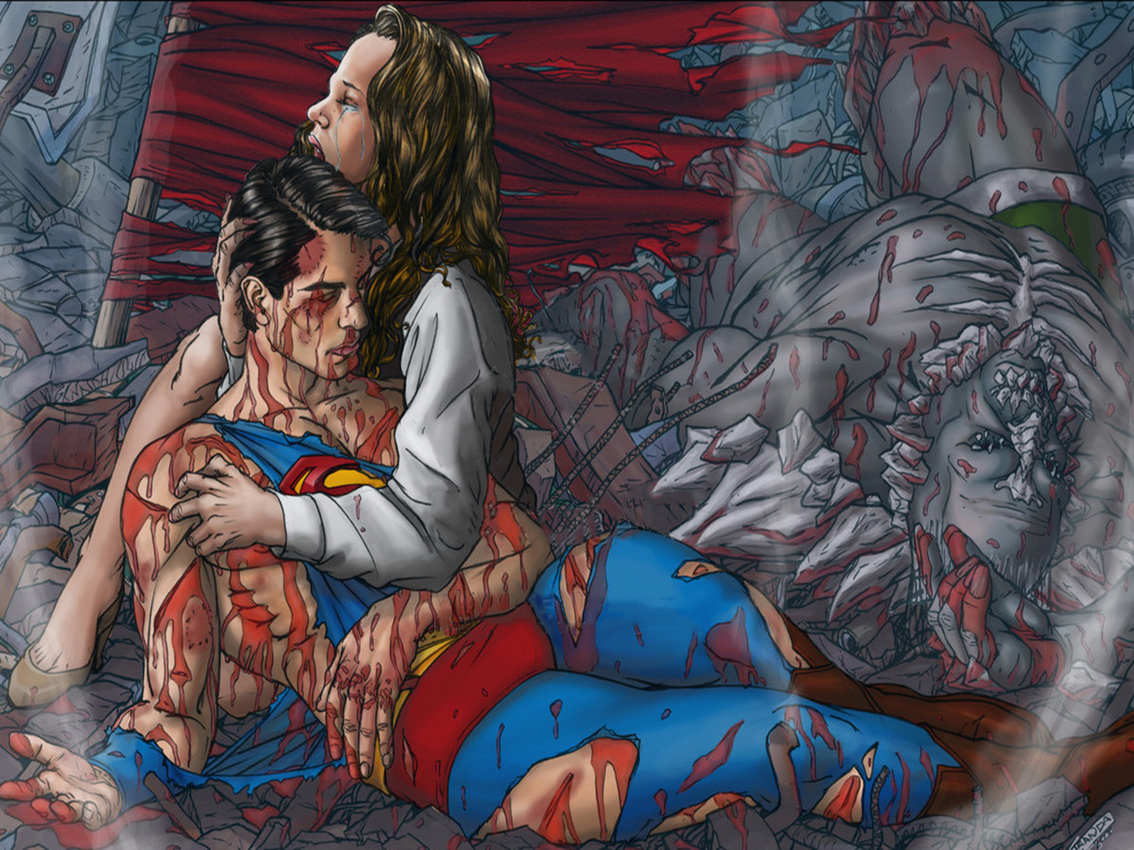 Comics The Death Of Superman HD Wallpaper | Background Image