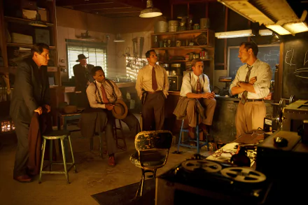 Anthony Mackie Robert Patrick Michael Peña Giovanni Ribisi Josh Brolin Ryan Gosling gangster movie Gangster Squad HD Desktop Wallpaper | Background Image