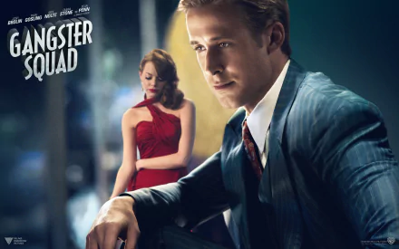 Ryan Gosling Emma Stone gangster movie Gangster Squad HD Desktop Wallpaper | Background Image