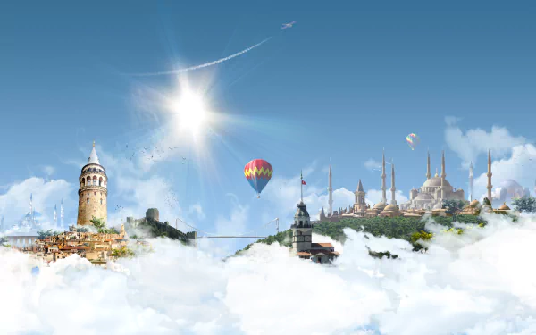 artistic Istanbul HD Desktop Wallpaper | Background Image
