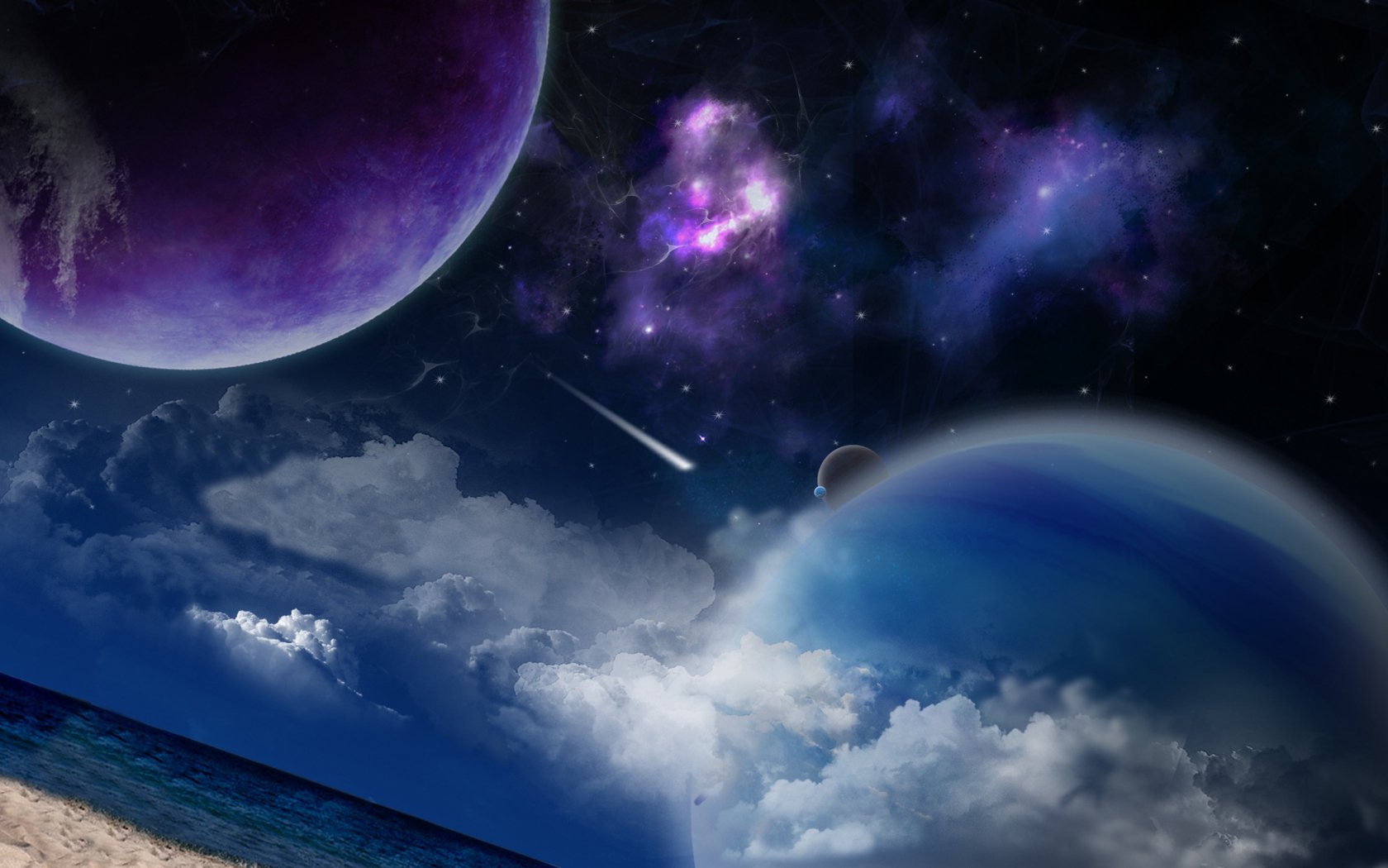 spacescape Wallpaper and Background Image | 1680x1050 ...
