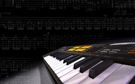 music keyboard HD Desktop Wallpaper | Background Image