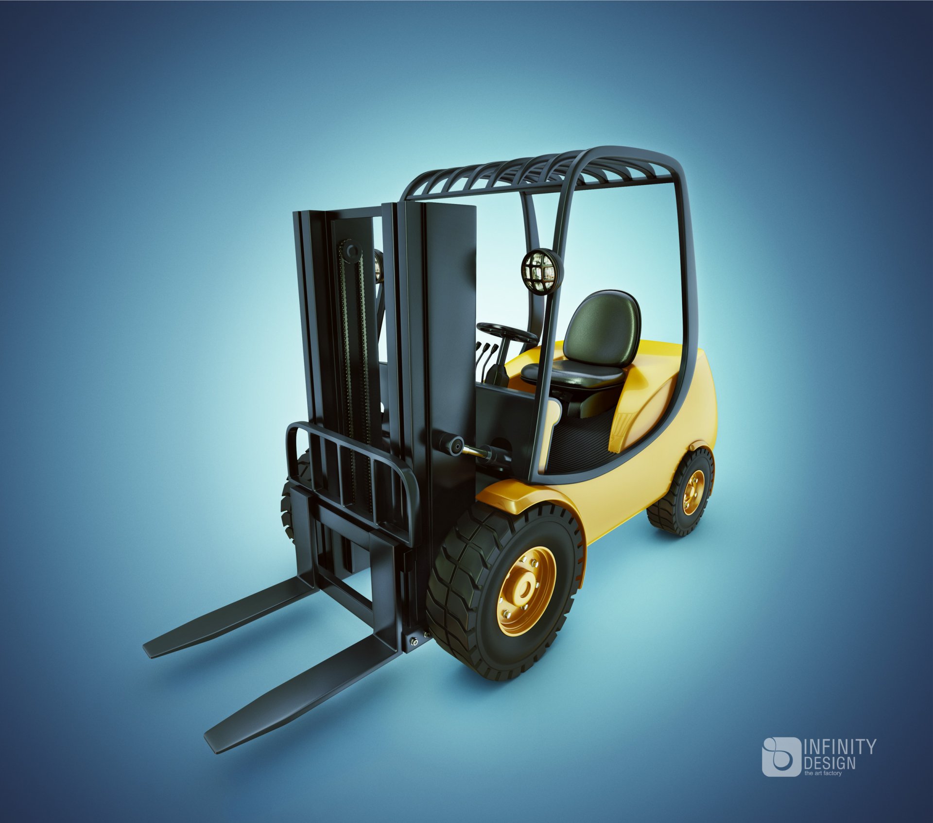 Download Vehicle Forklift HD Wallpaper