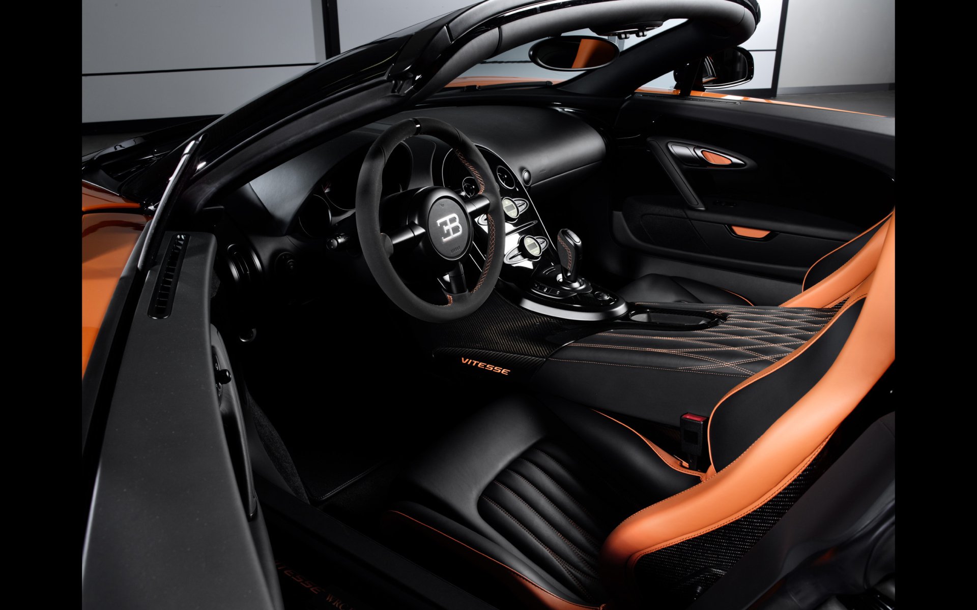 Download Interior Vehicle Bugatti Veyron Grand Sport Vitesse HD Wallpaper