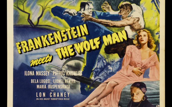 franenstein movie frankenstein meets the wolf man HD Desktop Wallpaper | Background Image