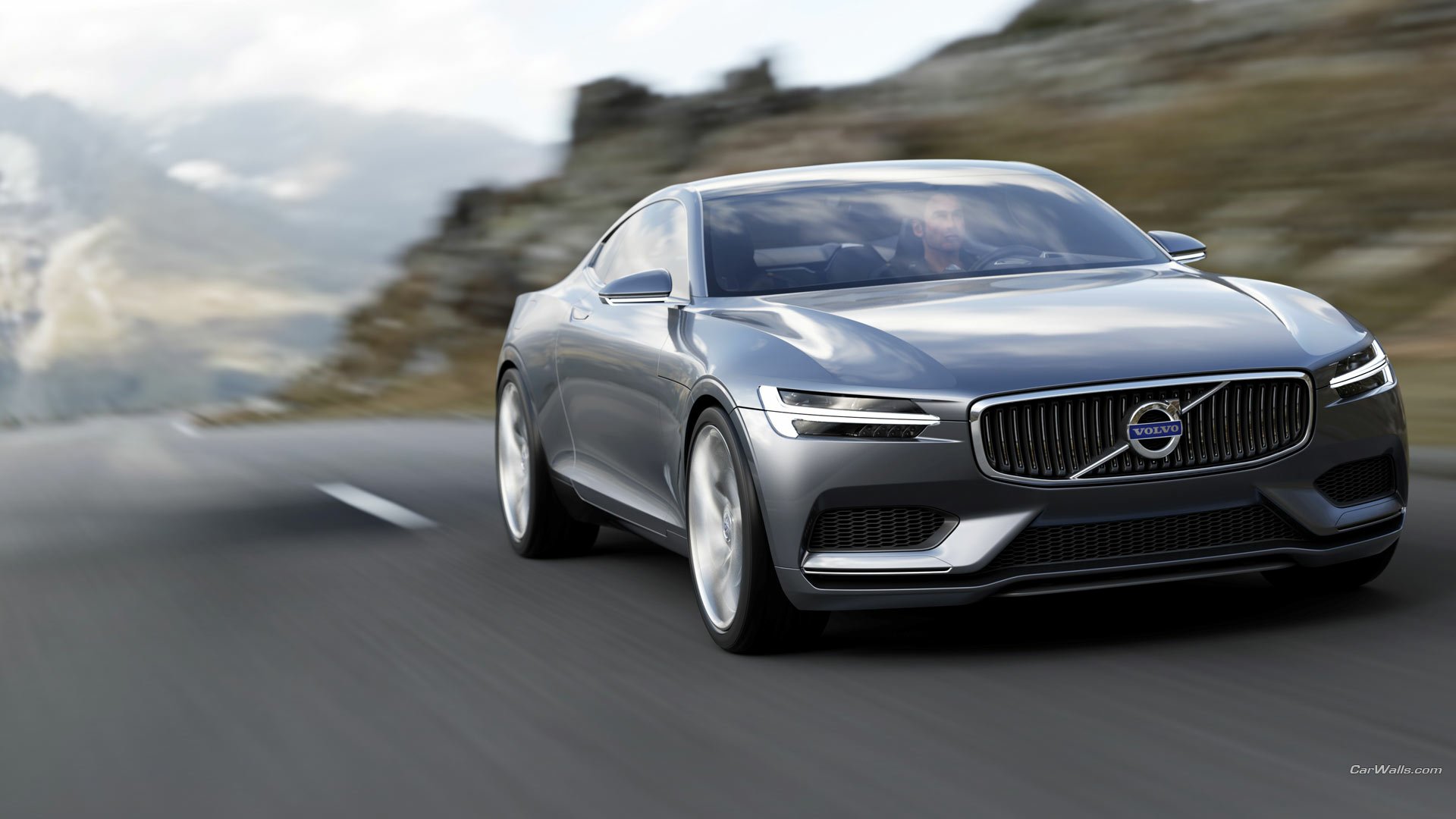 Download Vehicle 2013 Volvo Coupe Concept HD Wallpaper