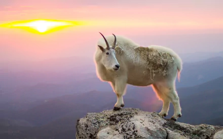 Animal mountain goat HD Desktop Wallpaper | Background Image