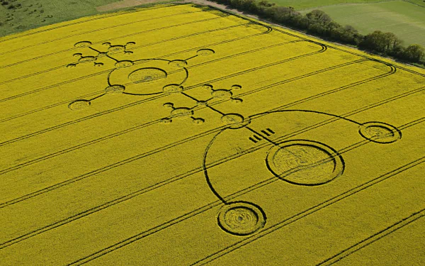 man made crop circle HD Desktop Wallpaper | Background Image