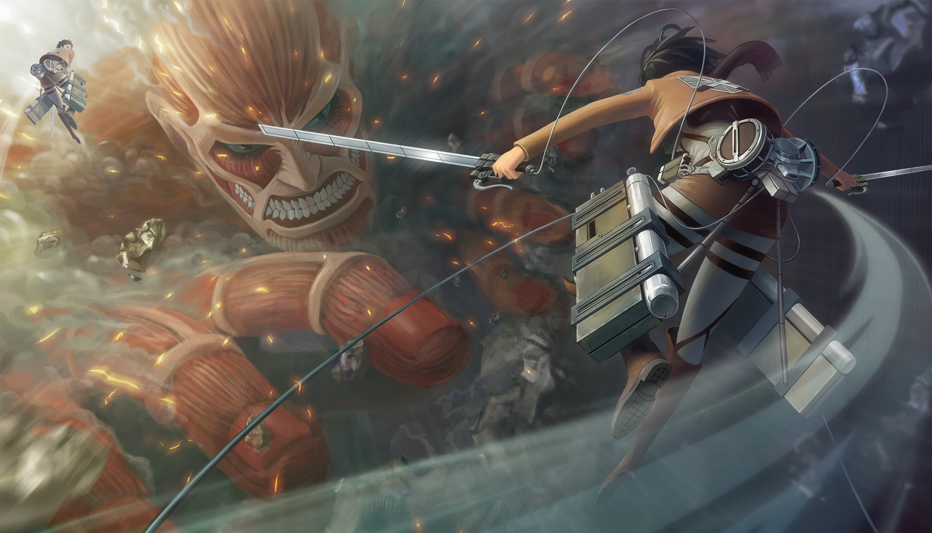 Hình Ảnh Attack On Titan Ngầu Đẹp Bá Đạo Làm Hình Nền