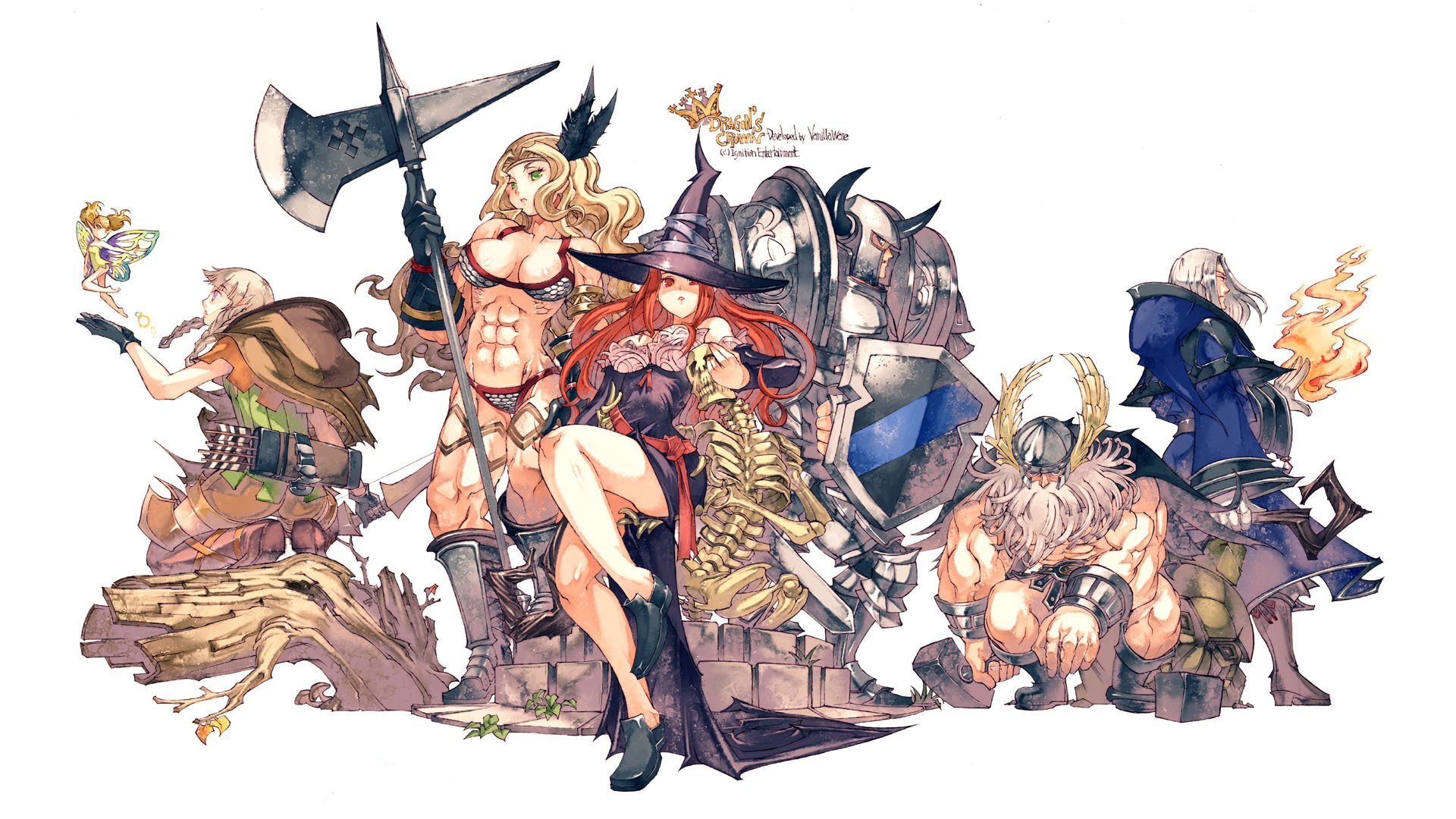 3 Dragons Crown Hd Wallpapers Background Images Wallpaper Abyss