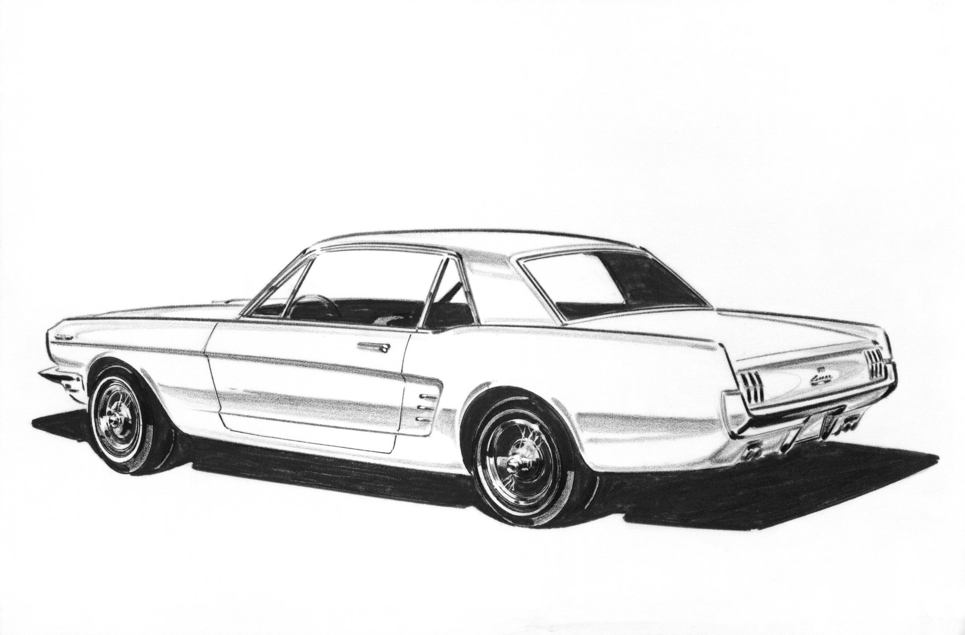 Чертежи Форд Мустанг 1964 года