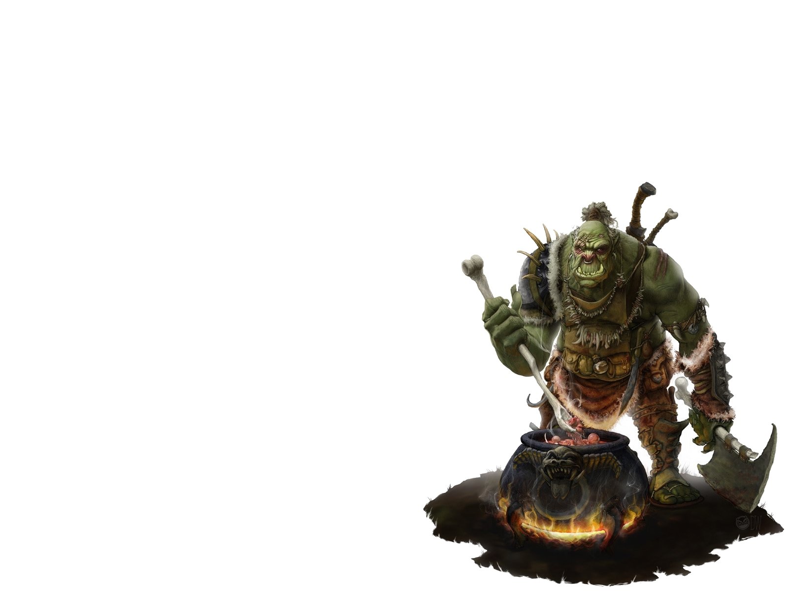 Download Fantasy Orc Wallpaper by Damon Westenhofer