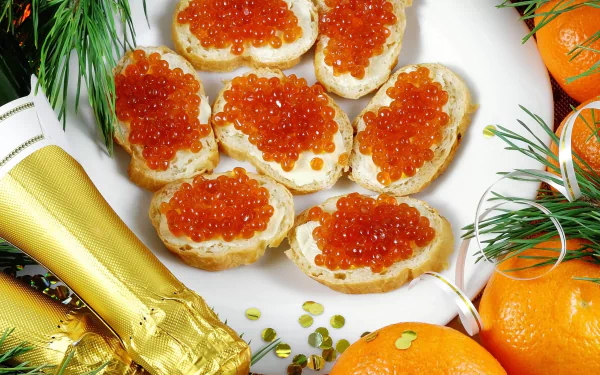 champagne food caviar HD Desktop Wallpaper | Background Image