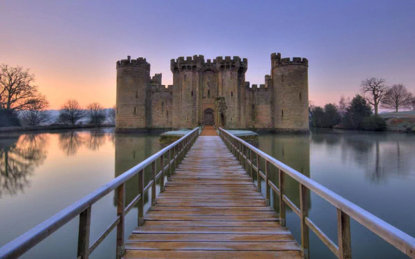 man made Bodiam Castle HD Desktop Wallpaper | Background Image